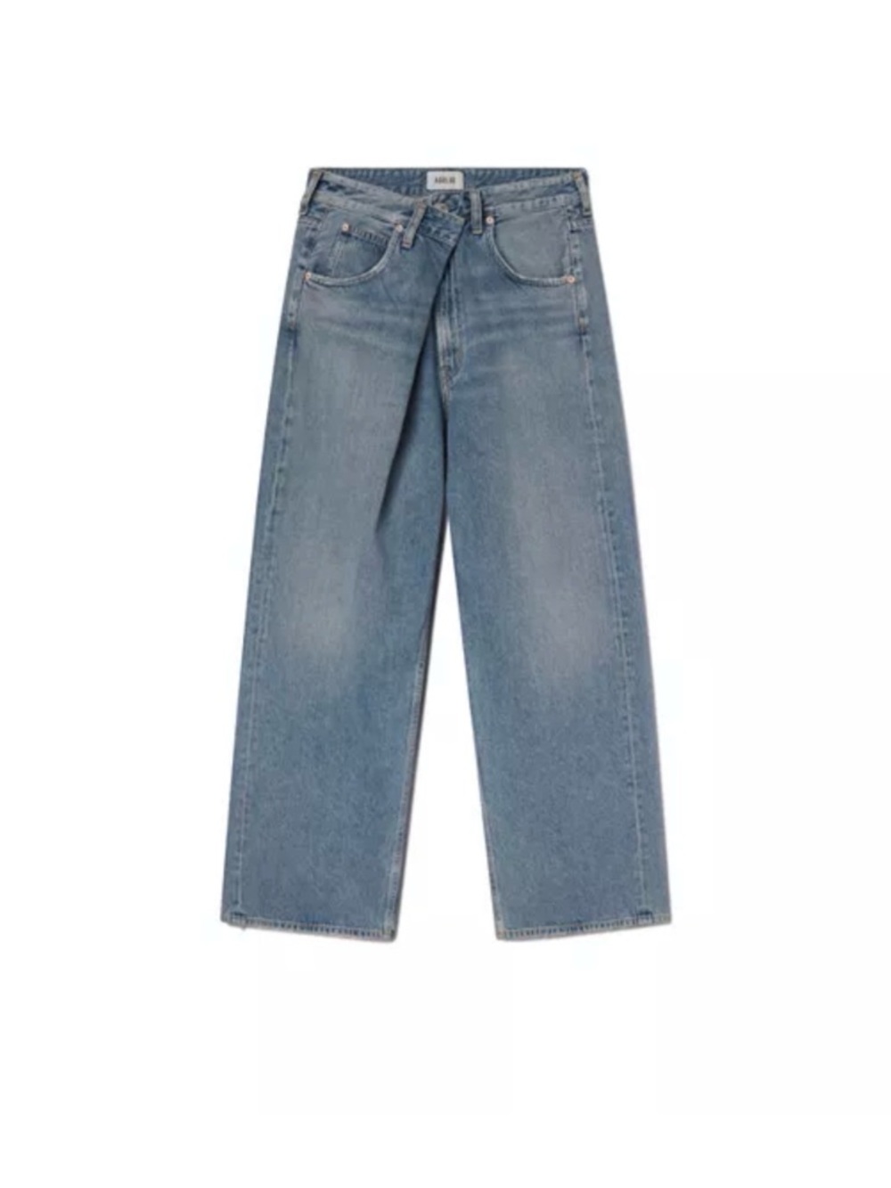 AGOLDE Vana Fold Wide Leg Jeans in Mantra size 28